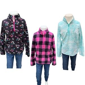 Jumping Beans | 3 Piece Fleece Half Zip Top Set | Size 8
